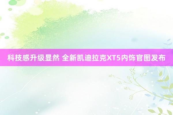 科技感升级显然 全新凯迪拉克XT5内饰官图发布