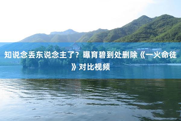 知说念丢东说念主了？曝育碧到处删除《一火命徒》对比视频